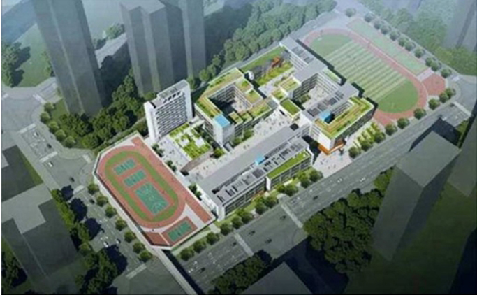 赞诚案例_杭州市三塘单元（XC06）A33/S42-01地块54班_九年一贯制学校及社会停车